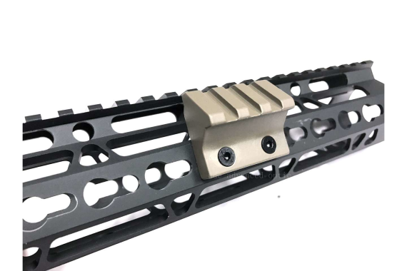 FDE! 45 Deg Offset Picatinny Rail Section for Keymod Handguard Flat Dark Earth