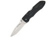 Imperial Schrade Lockback Black IMP0028CP 4 1/8" closed. 3" stainless blade