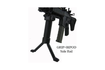 Military Tactical RIS Fore Grip w/ Bipod Pod Picattinny Weaver Rail Foregrip