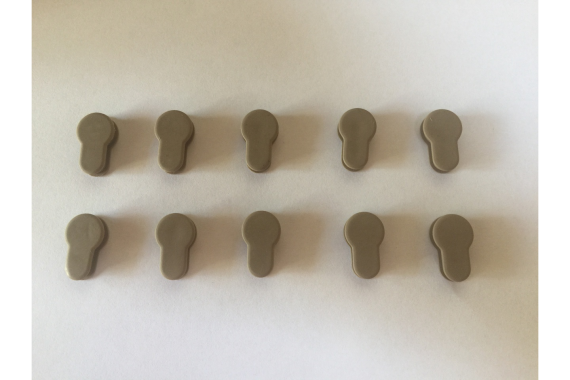 Pack 10! FDE/Flat Dark Earth Tan Rubber Insert Protector Plug for free float KeyMod Rail Covers