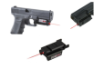 Pistol Low Profile Compact Red Laser Sight, Picatinny, Weaver, GLK, S&W, SIG, XD