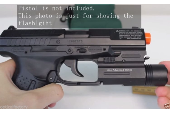 Pistol Quick Release Tactical 200 Lumen Led Cree Powered Pistol Flashlight Light