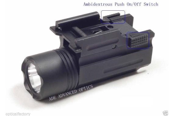 Pistol Quick Release Tactical 200 Lumen Led Cree Powered Pistol Flashlight Light