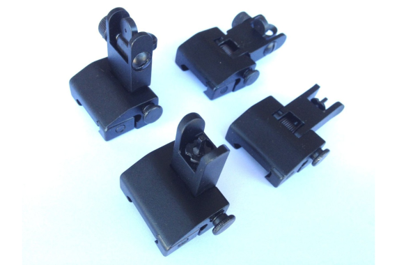 Premium Flip Up Sight Front/Rear Set !! Fits All Picatinny Rails and Flattop’s !