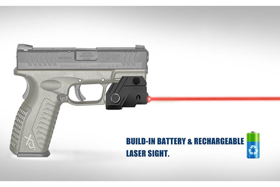 Rechargeable Ultra Compact RED Laser for pistol, rifle, shotgun