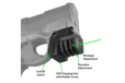 Rechargeable mini GREEN Sight for Subcompact Pistols & Compact Handguns – Fits Springfield XD XD-S XDM S&W M&P Beretta PX-4 Taurus Millenium Walther PPQ PPS PPX PK380 Ruger SR9C