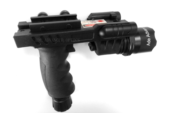 Rifle Vertical Foregrip Grip + 500 Lumen Flashlight and Green Laser Combo Sight