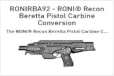 Roni Recon BA92 for Beretta 92fs and M9 (9mm,40S&W)