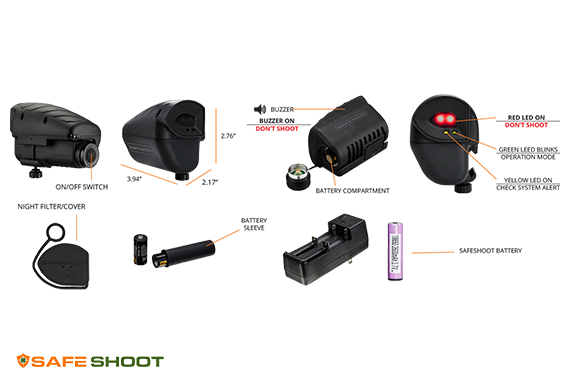 SafeShoot: Non-Shooter Defender Device (with Pouch)