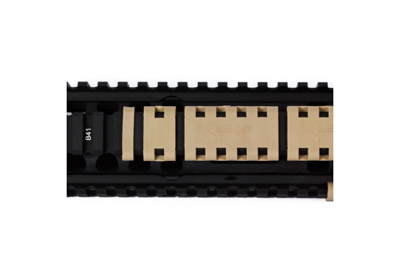 TAN/ FDE! PACK OF 20 PIECES!! 1 2 5 SLOTS PICATINNY WEAVER RAIL COVER KEYMOD SQUARE