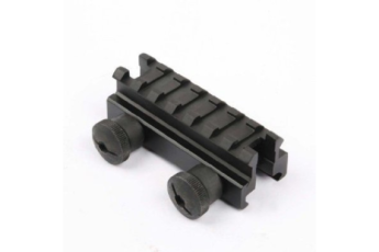 Tactical 1″ Compact 7 Slot Weaver-Picatinny High Profile See Thru Stanag Riser Mount For AR15 M4 Flattop Rifle Scope – Sight