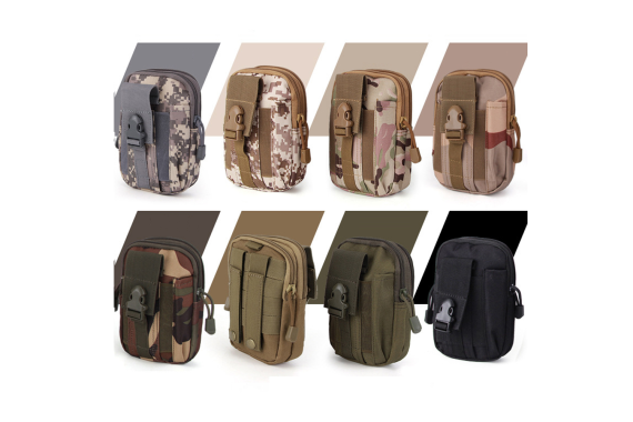 Tactical Molle Pouch Utility Belt Waist Bag With Cell Phone Holster, Military Police Utility Pouch