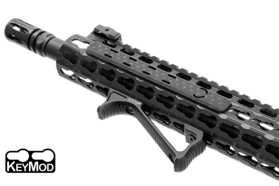 UTG Ultra Slim Angled Keymod Foregrip, Matte Black