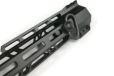 15'' M-lok Handguard Rail Picatinny Mount System Edge/ Chamfering Fits .223 Black Color