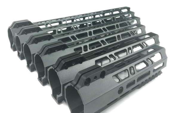 15'' M-lok Handguard Rail Picatinny Mount System Edge/ Chamfering Fits .223 Black Color