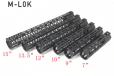 15'' M-lok Handguard Rail Picatinny Mount System Edge/ Chamfering Fits .223 Black Color