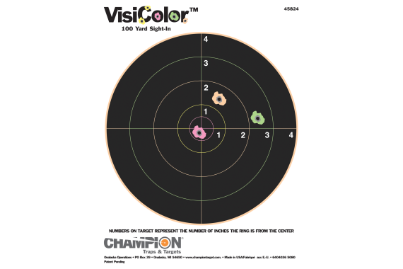 Champion Visicolor 8" Bullseye 10pk