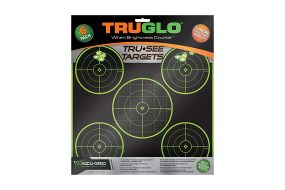 Truglo Tru-see 5 Bullseye Target 12x12 6pk