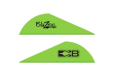 Bohning Blazer Vanes - 2" Solid Neon Green 100pk