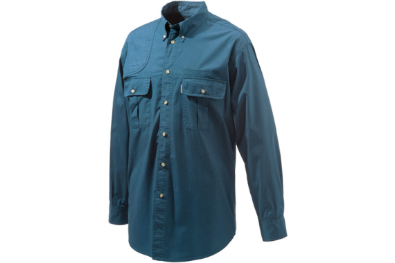 Beretta Shooting Shirt Small - Long Sleeve Cotton Blue!