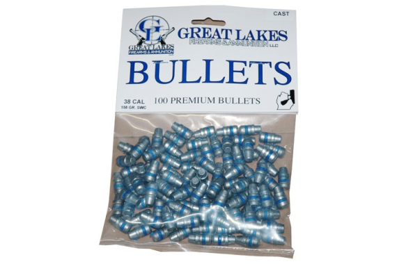 Great Lakes Bullets .38/.357 - .358 158gr. Lead-swc 100ct