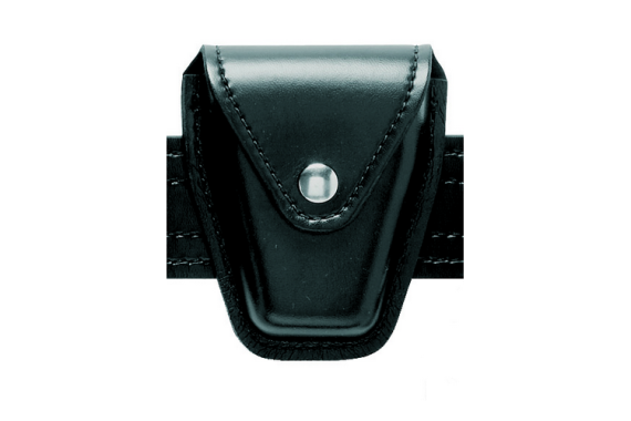 Model 190 Handcuff Case Standard Chain,Black,Chrome,Belt Loop,Plain