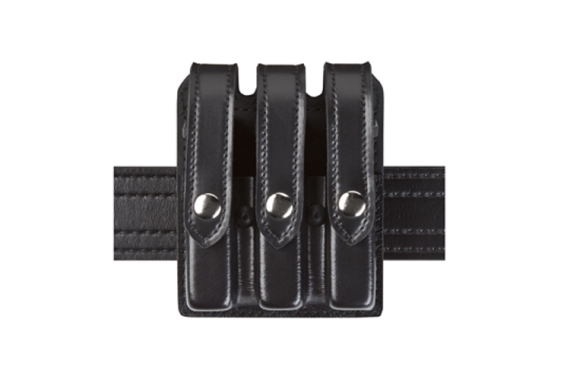 Model 777 Slimline Triple Magazine Pouch Black,83,Black,Belt Loop,Nylon Look