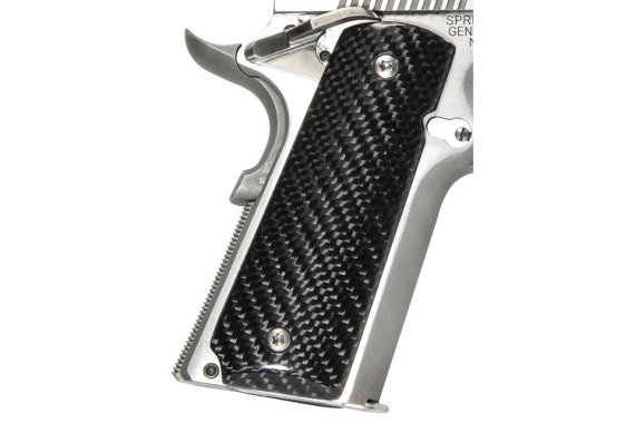 Pachmayr Carbon Fiber Grips - For 1911 Textured Black