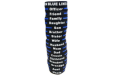 Personalized - Thin Blue Line Silicone Bracelet, Dad, 8 Inch Thin Blue Line,Dad