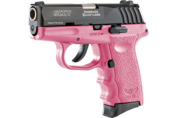 Sccy Cpx3-cb Pistol Dao .380 - 10rd Black/pink W/o Safety
