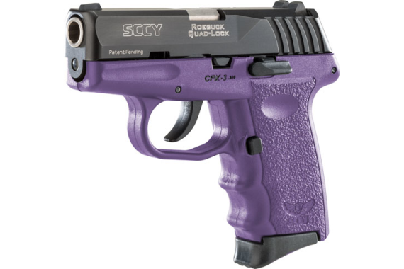 Sccy Cpx3-cb Pistol Dao .380 - 10rd Black/purple W/o Safety