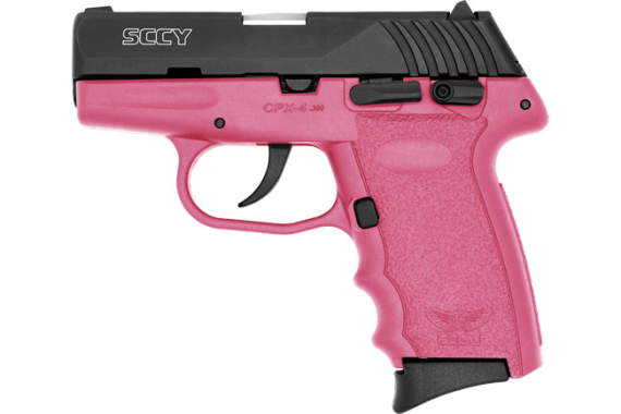 Sccy Cpx4-cb Pistol Dao .380 - 10rd Black/pink W/safety