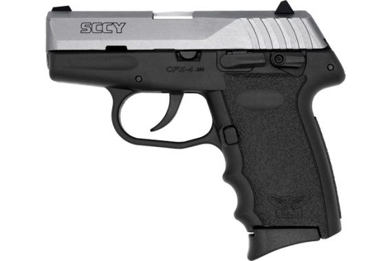 Sccy Cpx4-tt Pistol Dao .380 - 10rd Ss/black W/safety