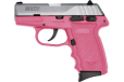 Sccy Cpx4-tt Pistol Dao .380 - 10rd Ss/pink W/safety