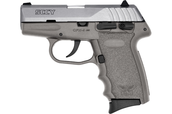 Sccy Cpx4-tt Pistol Dao .380 - 10rd Ss/sniper Gray W/safety