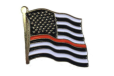 Thin Red Line American Flag Pin