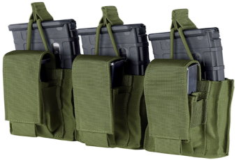 TRIPLE KANGAROO MAG POUCH OD GREEN