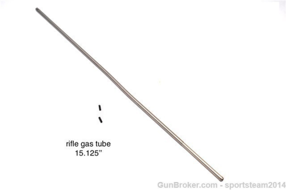 308/.223/5.56 Stainless Steel Gas Tube With Roll Pin Rifle Length 15in