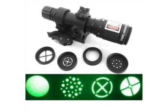 4 Reticle Green Laser Flashlight Rifle Designator