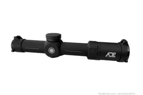ADE 1-8x28 FFP Front Focal Plain Riflescope with MOA Reticle , 34mm tube