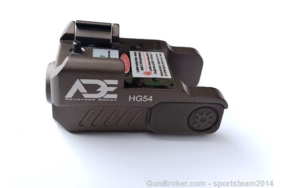 ADE HG54 FDE Green Laser Sight for Pistol Glock sw XD 1911 Taurus HK