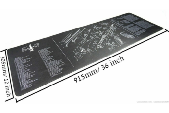 AK47 Rifle Gunsmith Armorers Bench Cleaning Rubber Mat Mouse Pad
