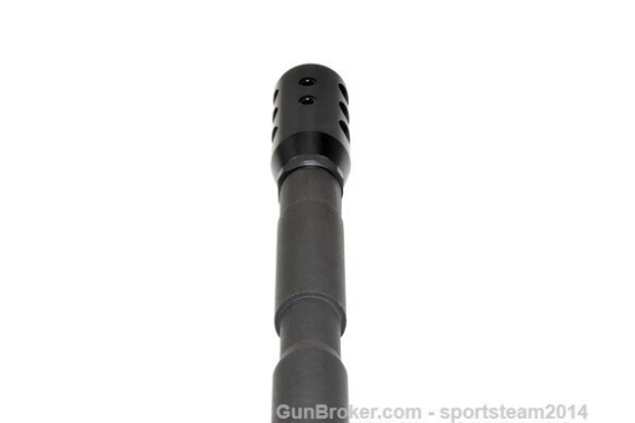 AR-10 LR .308/7.62 NATO - 5/8x24 BIRD CAGE Muzzle Brake, Black Steel