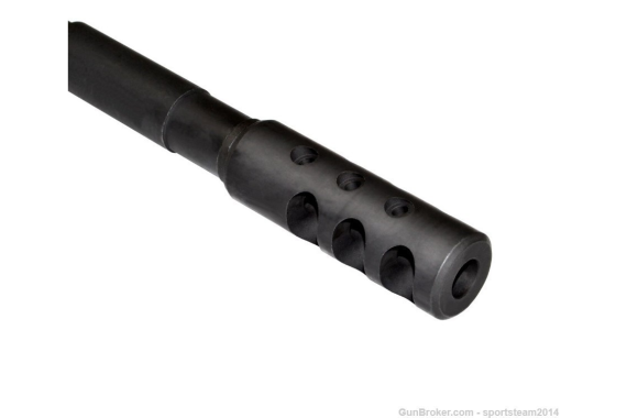 AR15 1/2x28 BIRD CAGE  Competition Grade Muzzle Brake, Black Steel