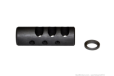 AR15 1/2x28 BIRD CAGE  Competition Grade Muzzle Brake, Black Steel