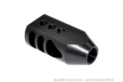 AR15 1/2x28 Competition Grade Muzzle Brake, Steel with Black Phosphate Fini