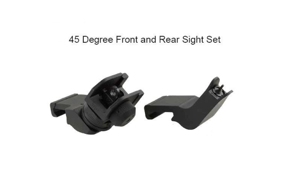 AR15 45 Degree Front/Rear Iron BUIS Backup Metal Sight