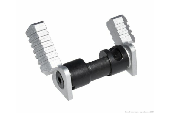 AR15/308 AMBIDEXTROUS SAFETY SELECTOR SWITCH, STEEL AND ALUMINUM - SILV