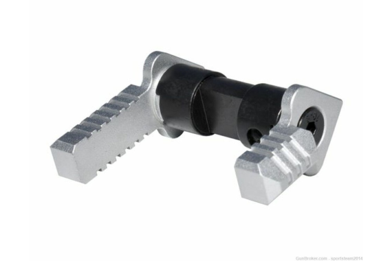 AR15/308 AMBIDEXTROUS SAFETY SELECTOR SWITCH, STEEL AND ALUMINUM - SILV