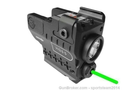 Compact Green Laser Flashlight Sight 4 Pistol SPRINGFIELD HELLCAT Glock 43